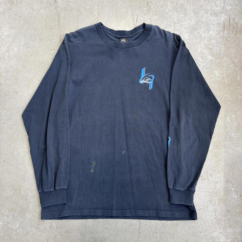 Vintage 90s Quicksilver Surf Flawed Longsleeve T-Shirt Large
